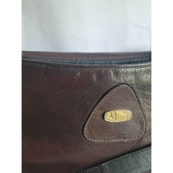 Max Chaoul Couture Purse Vintage Leather Brown Shoulder Handbag Velvet Lining - Picture 15 of 16